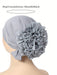 SHEIN Pañuelo floral de gasa para la cabeza, gorro indio de color liso con borde de encaje - Quierox - Tienda Online