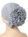 SHEIN Pañuelo floral de gasa para la cabeza, gorro indio de color liso con borde de encaje - Quierox - Tienda Online