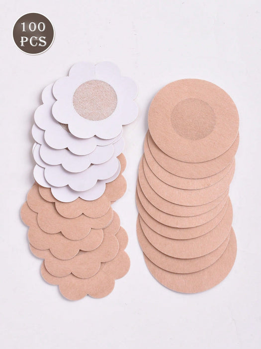 Shein Paquete de 100 cubrepezones desechables invisible autoadhesivo transpirable sin costuras - Quierox - Tienda Online
