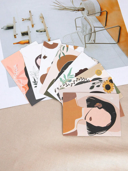 Shein Paquete de 20 tarjetas de presentación con patrones aleatorios, 6 x 8 cm, adecuadas para exhibir joyas de mujer - Quierox - Tienda Online