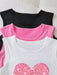 SHEIN Paquete de 3 camisetas sin mangas básicas informales con estampado de corazones para niñas - Quierox - Tienda Online