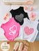 SHEIN Paquete de 3 camisetas sin mangas básicas informales con estampado de corazones para niñas - Quierox - Tienda Online