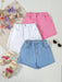 SHEIN Paquete de 3 shorts vaqueros casuales para preadolescentes, versátiles y de corte relajado - Quierox - Tienda Online