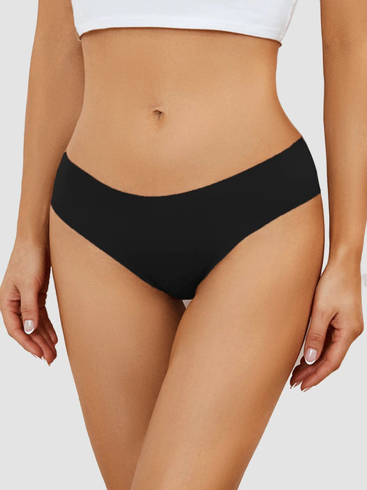 Shein Paquete de 5 bragas sexys sin costuras para mujer de talle bajo, fina y transpirable - Quierox - Tienda Online