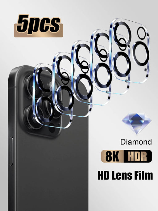 Shein Paquete de 5 protectores de lente 3D 1:1 compatibles con iPhone XR - Quierox - Tienda Online