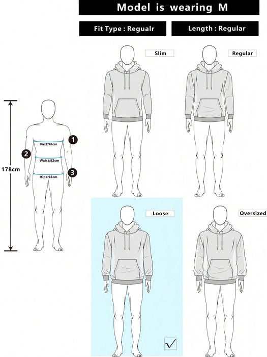 SHEIN PAVTROS Manfinity Streetrush Sudadera con capucha de estilo callejero - Quierox - Tienda Online