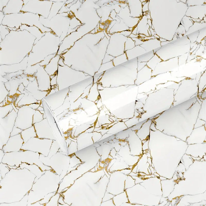 Shein Película Adhesiva Brillante Efecto Mármol – Impermeable, Resistente al Aceite - Quierox - Tienda Online