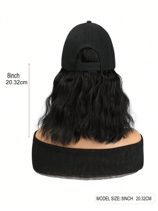Shein Peluca sintética corta rizada negra con gorra de una sola pieza de 8 pulgadas - Quierox - Tienda Online