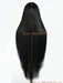 Shein Pelucas de encaje frontal 13*4*1 con parte en T de 40 pulgadas de cabello sintético negro liso - Quierox - Tienda Online