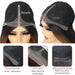 Shein Pelucas de encaje frontal 13*4*1 con parte en T de 40 pulgadas de cabello sintético negro liso - Quierox - Tienda Online