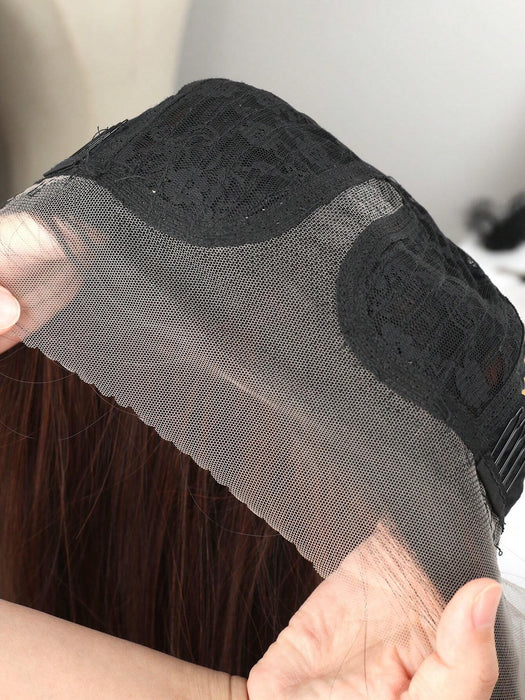 Shein Pelucas de encaje frontal 13*4*1 con parte en T de 40 pulgadas de cabello sintético negro liso - Quierox - Tienda Online