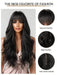 Shein Pelucas HAIRCUBE de 26 pulgadas de largo y rizado con flequillo, negras y onduladas, sintéticas - Quierox - Tienda Online