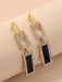 Shein Pendientes colgantes cuadrados con diamantes de imitación - Quierox - Tienda Online