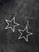 Shein Pendientes colgantes de estrella calada multicolor, sencillos y modernos - Quierox - Tienda Online