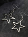 Shein Pendientes colgantes de estrella calada multicolor, sencillos y modernos - Quierox - Tienda Online