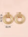 SHEIN Pendientes colgantes redondos de metal texturizado - Quierox - Tienda Online