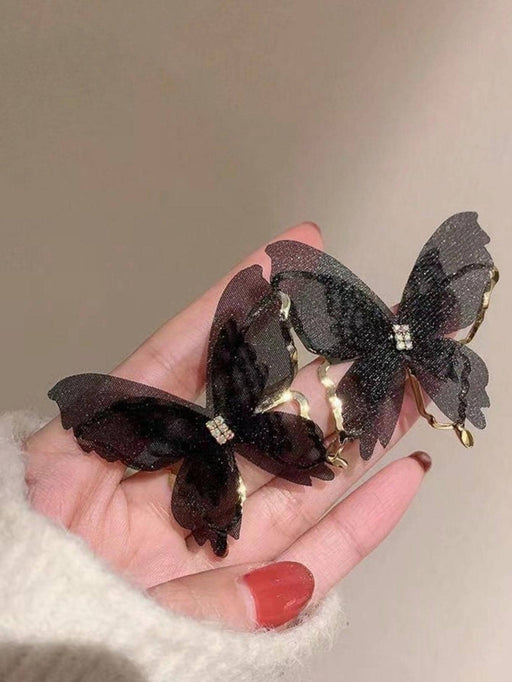 Shein Pendientes con forma de mariposa estilo Mori - Quierox - Tienda Online