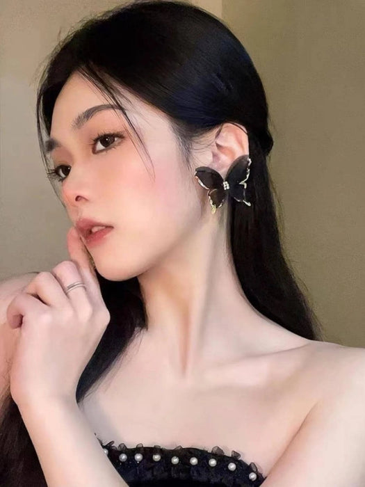 Shein Pendientes con forma de mariposa estilo Mori - Quierox - Tienda Online