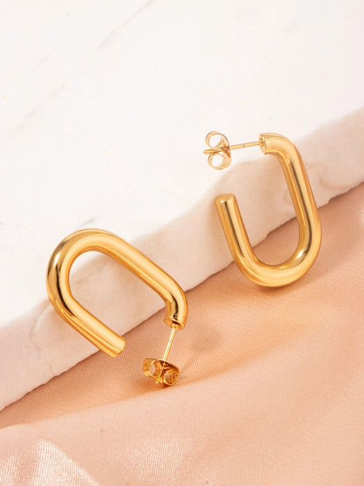 SHEIN Pendientes de aro abierto minimalista - Quierox - Tienda Online