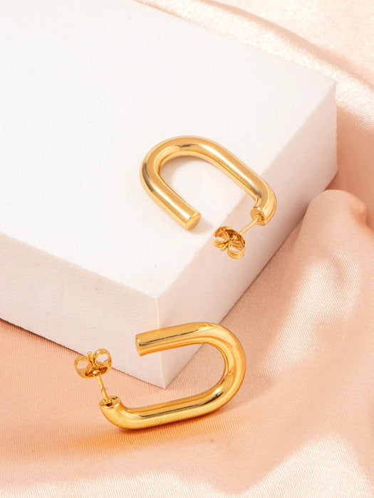 SHEIN Pendientes de aro abierto minimalista - Quierox - Tienda Online