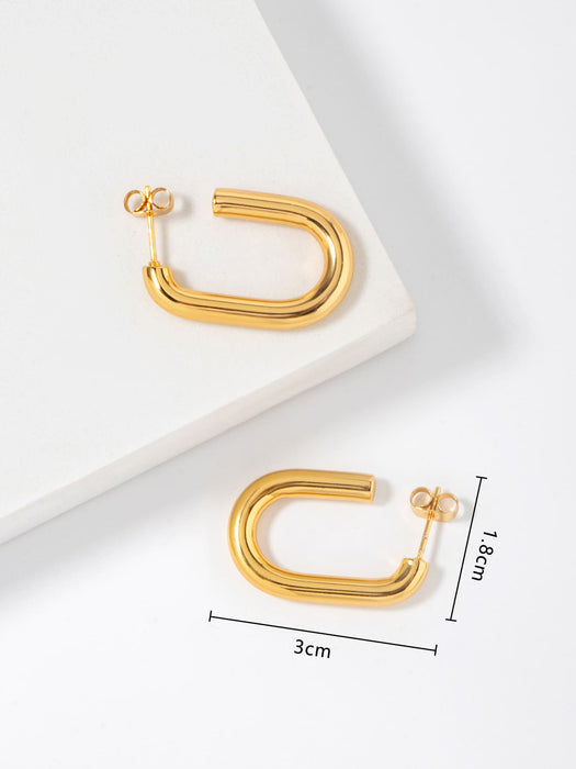 SHEIN Pendientes de aro abierto minimalista - Quierox - Tienda Online