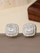 Shein Pendientes de estilo hip hop vintage con cuadrados de circonita brillantes - Quierox - Tienda Online