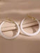 Shein Pendientes de lujo vintage con diseño de círculos - Quierox - Tienda Online