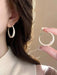 Shein Pendientes de lujo vintage con diseño de círculos - Quierox - Tienda Online