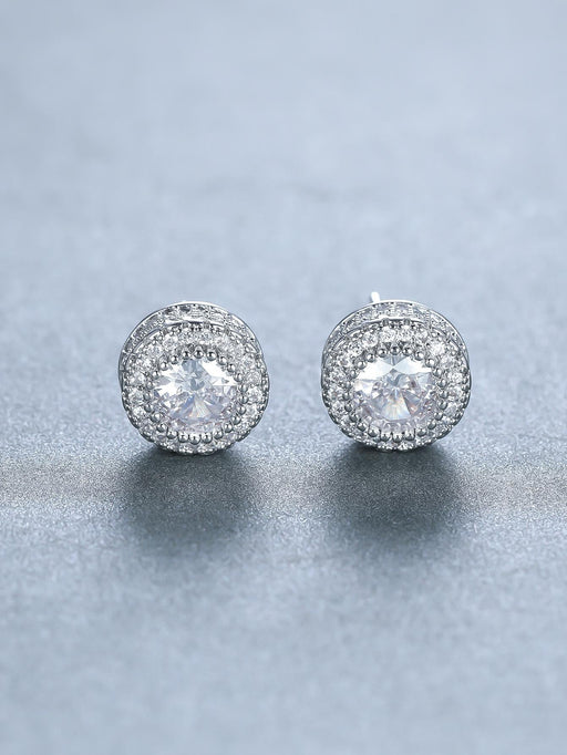 SHEIN Pendientes redondos de circonita cúbica - Quierox - Tienda Online