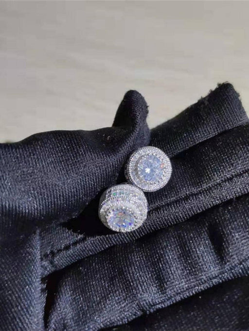 SHEIN Pendientes redondos de circonita cúbica - Quierox - Tienda Online