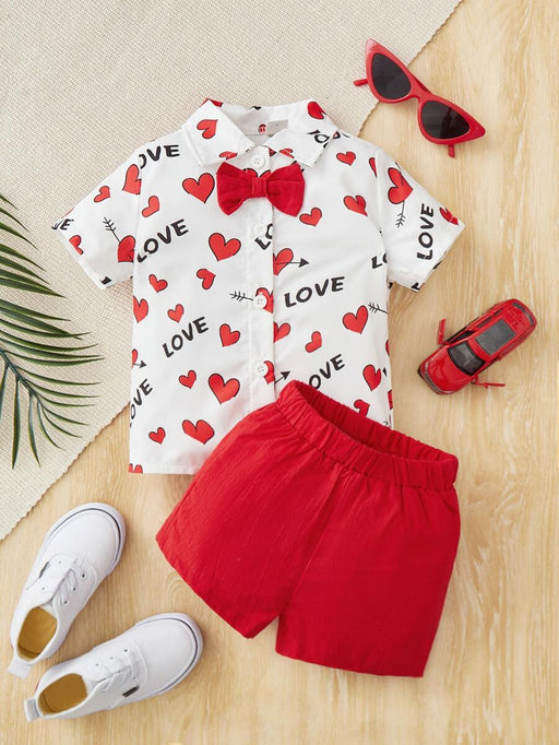 SHEIN Persoplay Kids - Camiseta con estampado de corazones - Quierox - Tienda Online