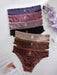 Shein PetitDoll Plus Conjunto de 7 piezas de braguitas de malla con ribete de lechuga - Quierox - Tienda Online