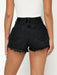 SHEIN PETITE Shorts vaqueros con bajo sin rematar - Quierox - Tienda Online