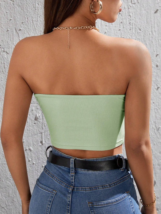 SHEIN PETITE Top corto de verano - Quierox - Tienda Online