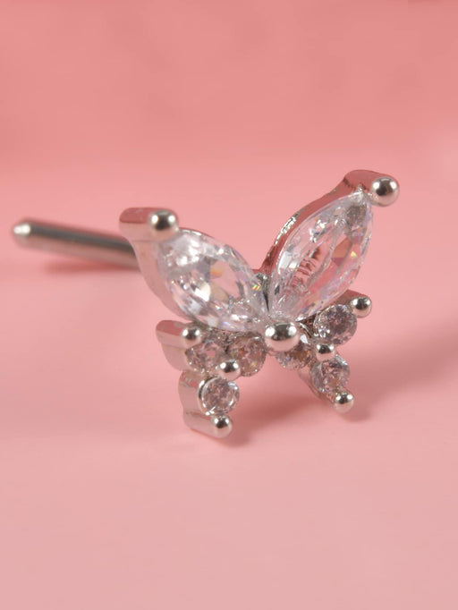 Shein Piercing para la nariz con circonita cúbica y decoración de mariposa para hombre y mujer, estilo punk - Quierox - Tienda Online