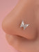 Shein Piercing para la nariz con circonita cúbica y decoración de mariposa para hombre y mujer, estilo punk - Quierox - Tienda Online