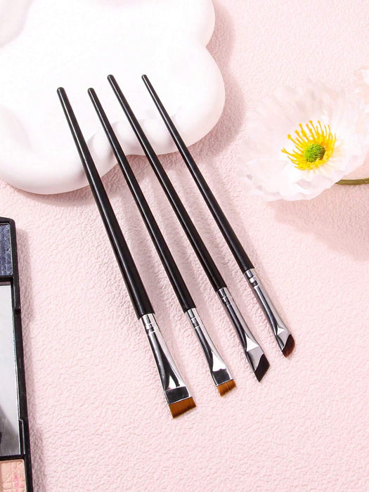 Shein Pincel delineador de ojos profesional, 4 piezas, mango largo - Quierox - Tienda Online