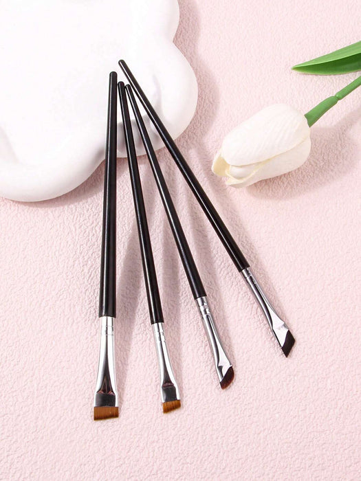 Shein Pincel delineador de ojos profesional, 4 piezas, mango largo - Quierox - Tienda Online