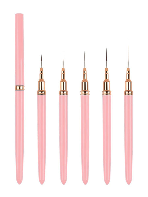 Shein Pinceles delineadores para uñas, 5 pinceles - Quierox - Tienda Online