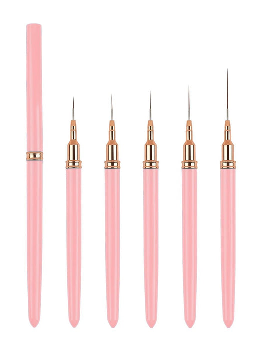 Shein Pinceles delineadores para uñas, 5 pinceles - Quierox - Tienda Online