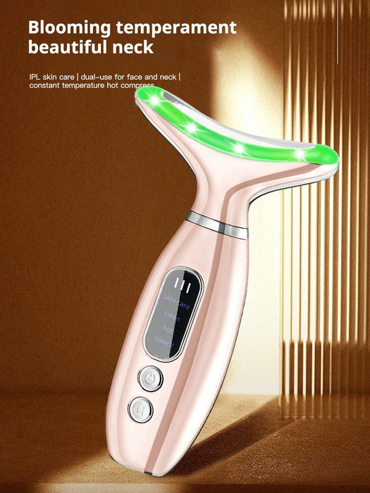 Shein PinkSings Dispositivo de belleza recargable para rostro y cuello con 4 modos y vibración para masaje - Quierox - Tienda Online