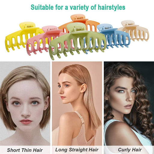 Shein Pinzas grandes de 6 colores para el cabello de 4 pulgadas - Quierox - Tienda Online