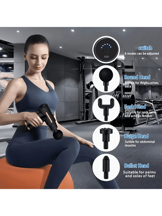 Shein Pistola de fascia con asiento muscular - Minimartillo eléctrico de mano - Quierox - Tienda Online