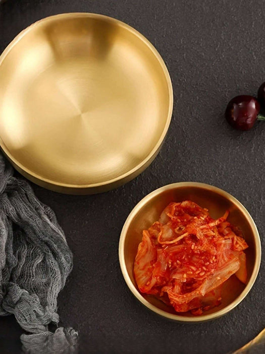 Shein Plato de acero inoxidable 304 de doble capa - Quierox - Tienda Online