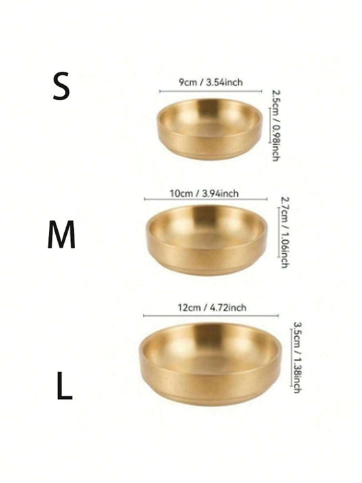 Shein Plato de acero inoxidable 304 de doble capa - Quierox - Tienda Online