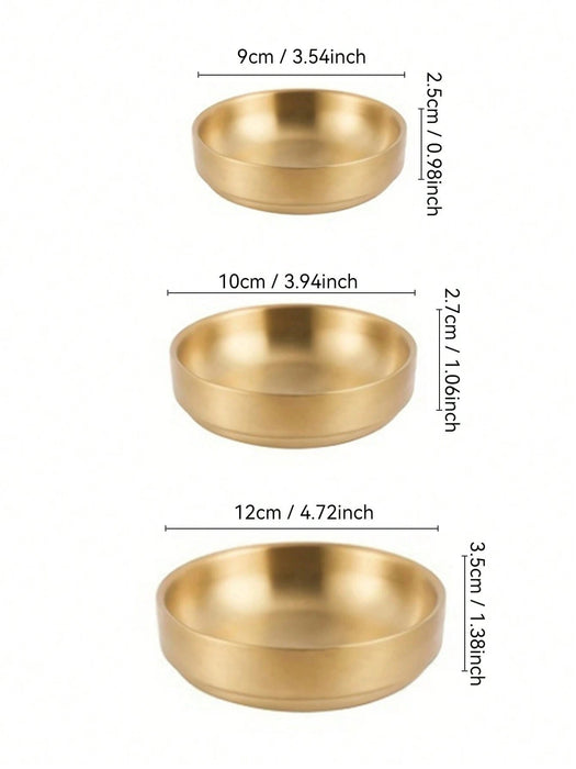 Shein Plato de acero inoxidable 304 de doble capa - Quierox - Tienda Online