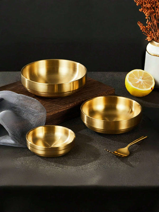 Shein Plato de acero inoxidable 304 de doble capa - Quierox - Tienda Online