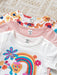 SHEIN Playful Conjunto de 3pcs para bebé niña, top de manga corta y shorts - Quierox - Tienda Online