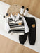 SHEIN Playful Pals Conjunto de 3 piezas de ropa para bebé niño - Quierox - Tienda Online
