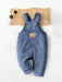 SHEIN Playful Pals - Mono informal de pana para bebé niño, color marrón camel - Quierox - Tienda Online